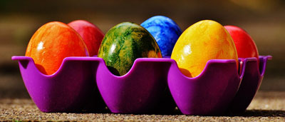 A man attacked his girlfriend with easter eggs and faced Domestic Violence charges.